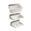 Wall-Mounted 3-Piece Fridge & Bathroom Storage Organizer Rack