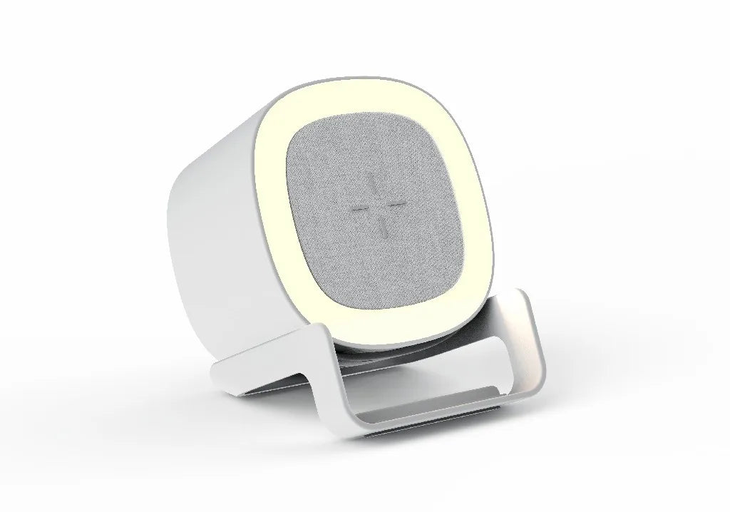 Wholesale Customized Good Quality  15W Wireless Chargers Table  RGB Lamp Speaker Wireless Charger for Cell Phone