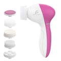 5-in-1 Electric Facial Cleansing Brush — Exfoliating & Massage with 4 Heads