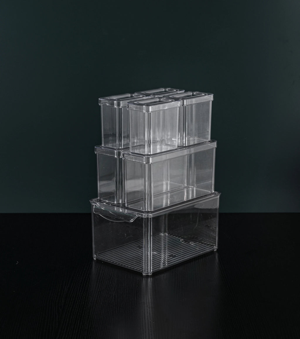 Stackable Fridge Storage Container Set — 10-Piece Refrigerator Organizer