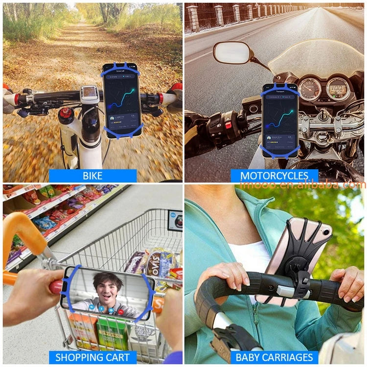 360° Rotation Bike Phone Holder — Handlebar Cycling Mount Bracket