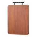 WOQI Eco-Friendly Double-Sided Cutting Board — Wood & Stainless Steel