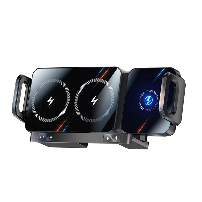 360° Flexible Magnetic Wireless Car Charger — Universal Phone Holder Mount