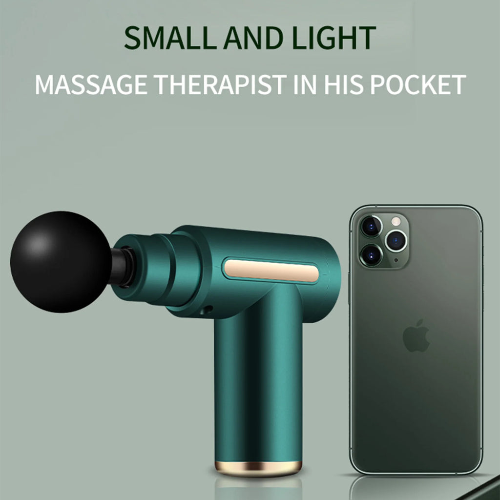 Rechargeable Key Massage Gun — Neck & Body Vibration Therapy Brushless Motor