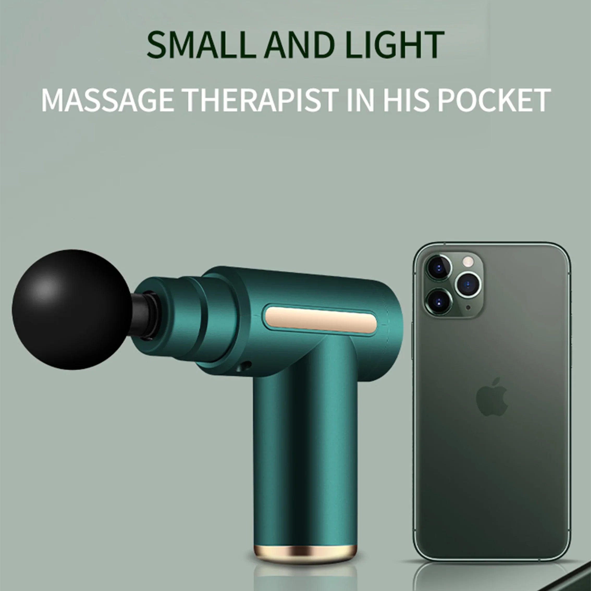 Rechargeable Key Massage Gun — Neck & Body Vibration Therapy Brushless Motor