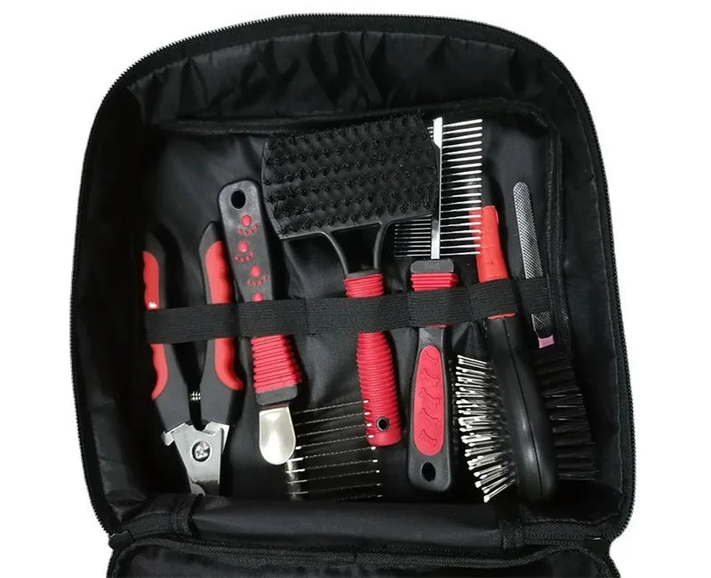 9-in-1 Pet Grooming Kit - Dog&Cat Deshedding Brush, Dematting Comb, Pet Grooming Tools Set for Hair Care