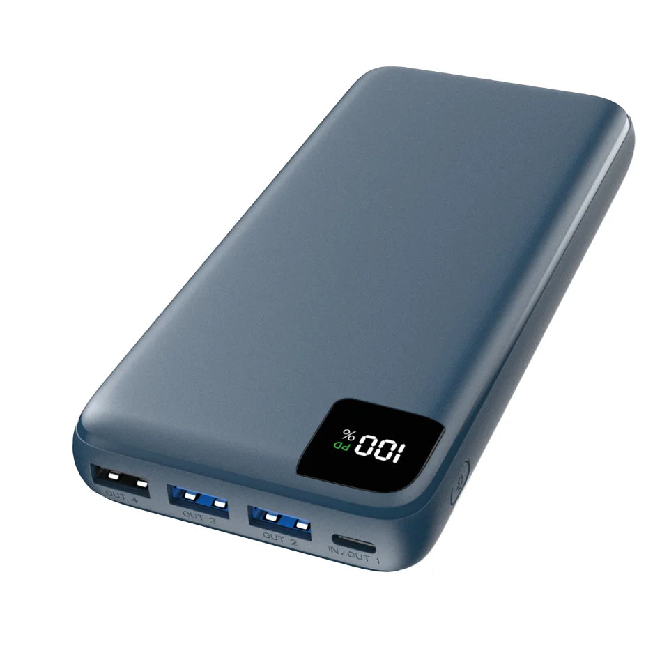 Hot Selling 20000mAh Business USB 22.5W Fast Charging Powerbank High Capacity Portable Mobile Charger 50000mAh Power Bank