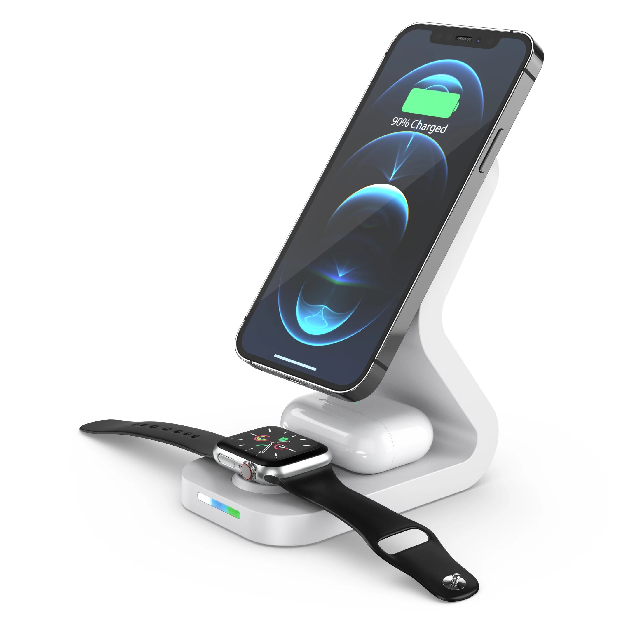 3 In1 Wireless Charger 15W Fast Wireless Chargers Stand Mobile Phone Watch Headset Magnetic Fast Charging Dock Custom Logo