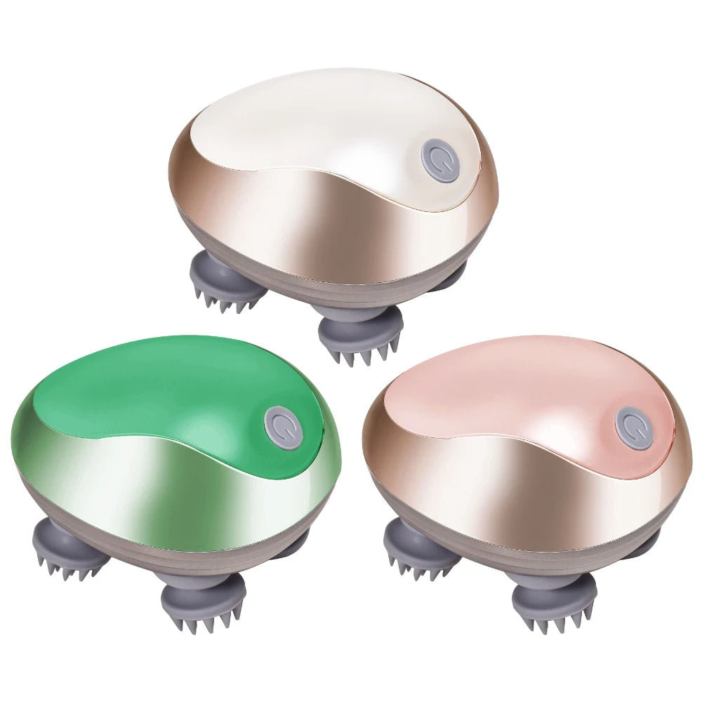 Waterproof Electric Scalp Massager — Hair Growth Head Scratcher