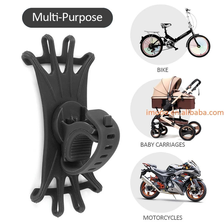 360° Rotation Bike Phone Holder — Handlebar Cycling Mount Bracket