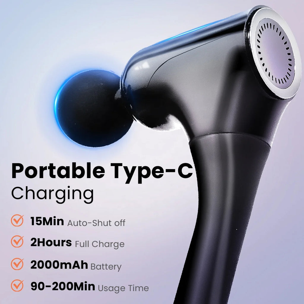 OEM Portable Electric Massage Gun — Full Body Muscle Pain Relief