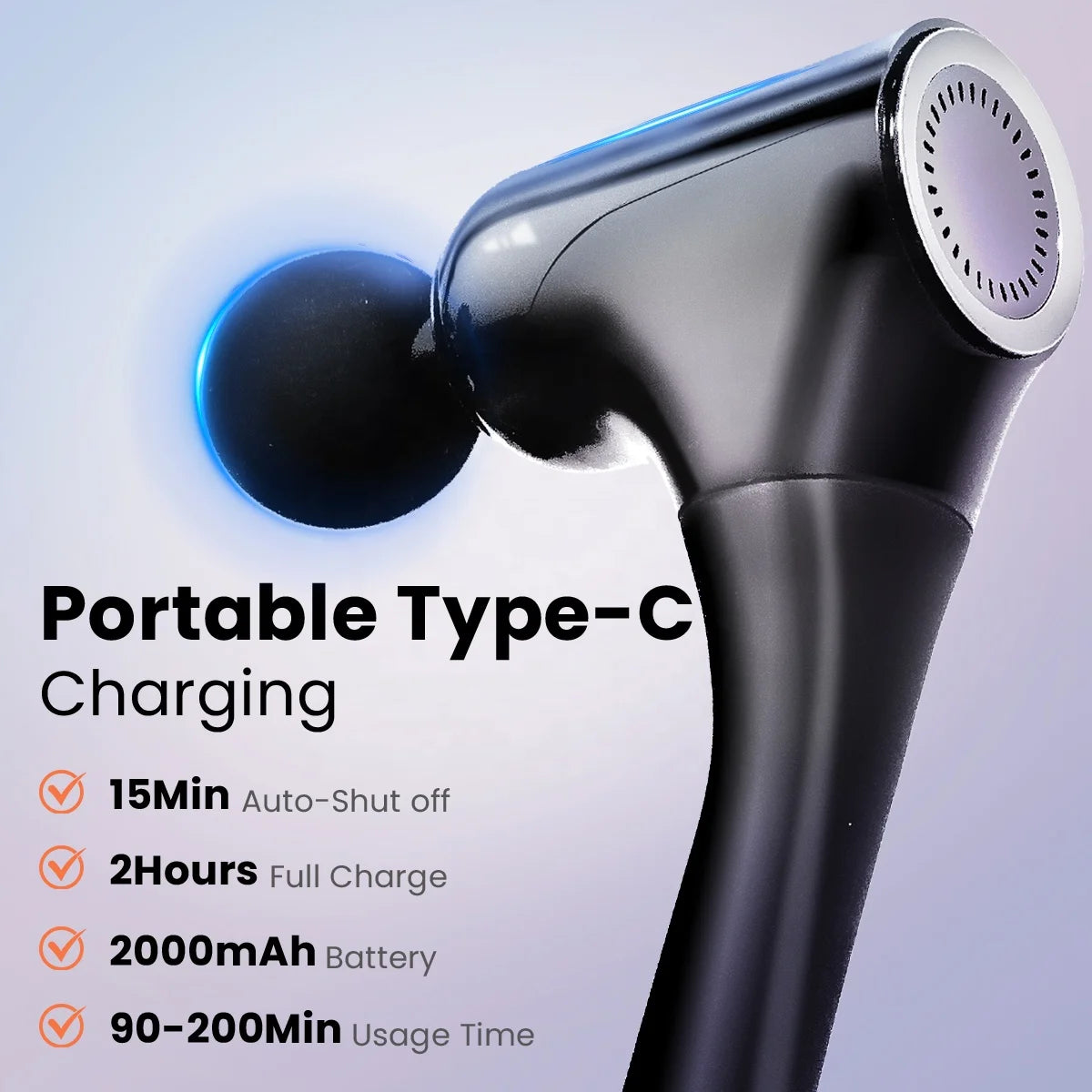 OEM Portable Electric Massage Gun — Full Body Muscle Pain Relief