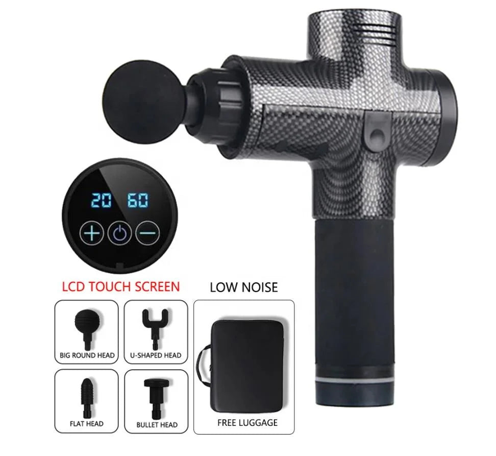 Professional Deep Tissue Massage Gun — 20-Head Portable Muscle Massager