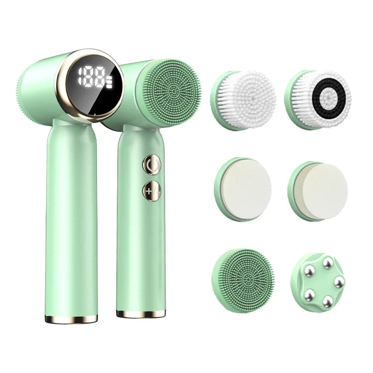 IPX6 Waterproof Sonic Facial Cleansing Brush — Silicone 1000mAh Skin Care