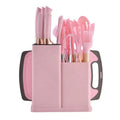19-Piece Kitchen Knife & Silicone Utensils Set — With Chopping Board