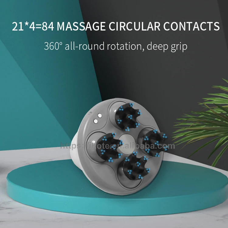 EMS Infrared Electric Scalp & Body Massager — Handheld Vibration Machine