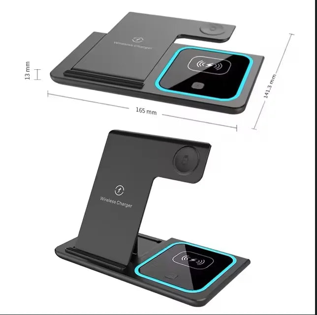 3-in-1 Magnetic Fast Wireless Charger — Phone, Smart Watch & Earphone