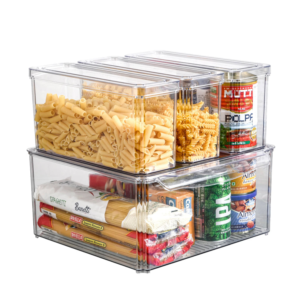 Stackable Fridge Storage Container Set — 10-Piece Refrigerator Organizer