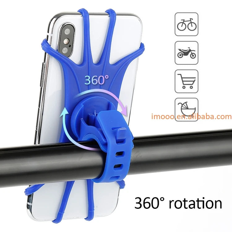 360° Rotation Bike Phone Holder — Handlebar Cycling Mount Bracket