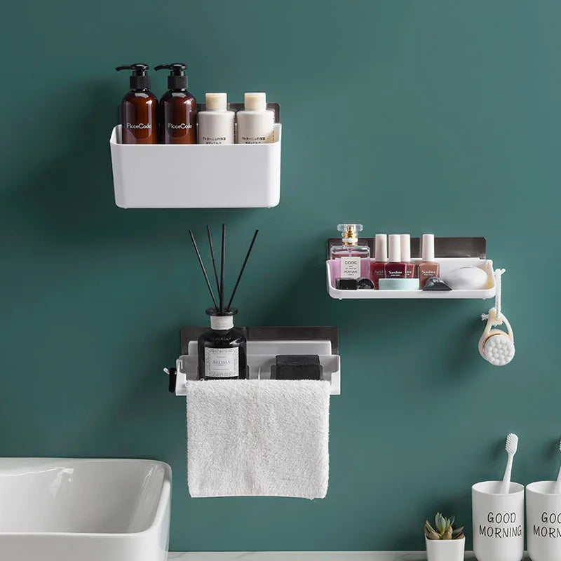 Wall-Mounted 3-Piece Fridge & Bathroom Storage Organizer Rack