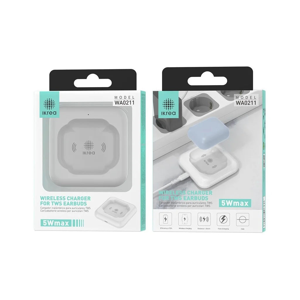 IKREA WA0211 5W Wireless Charger for AirPods — Fast & Compact