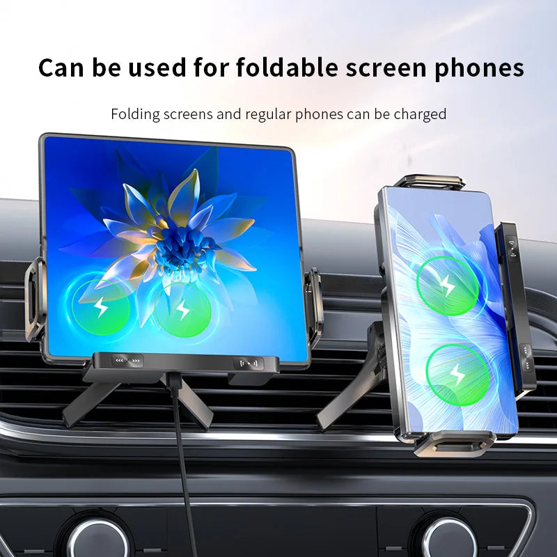 360° Flexible Magnetic Wireless Car Charger — Universal Phone Holder Mount