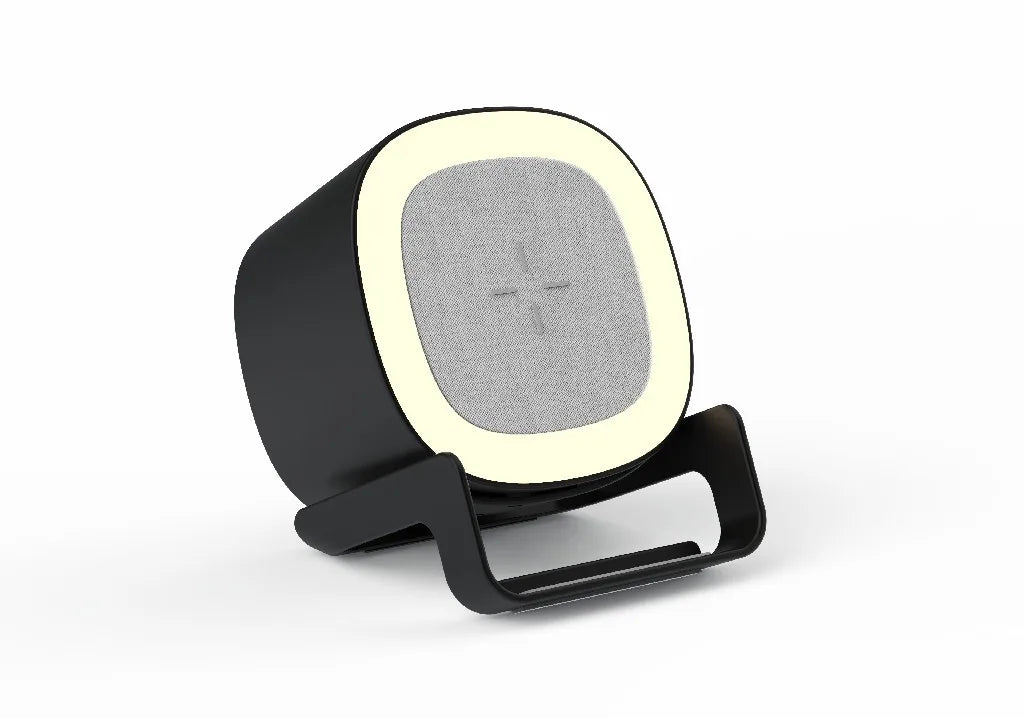 Wholesale Customized Good Quality  15W Wireless Chargers Table  RGB Lamp Speaker Wireless Charger for Cell Phone