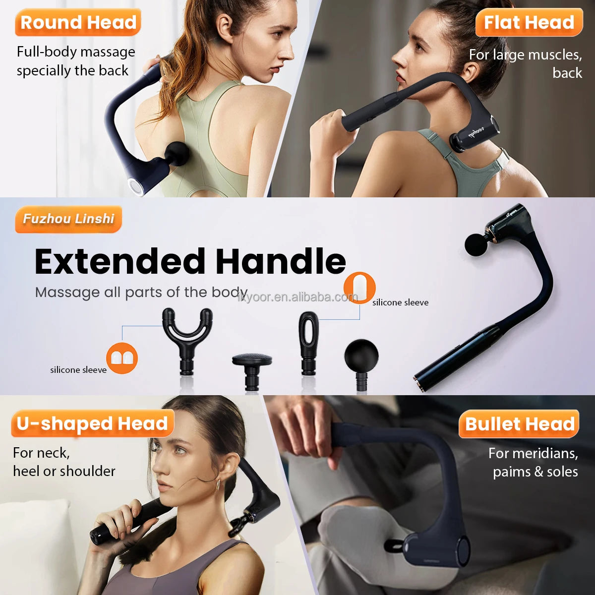 OEM Portable Electric Massage Gun — Full Body Muscle Pain Relief