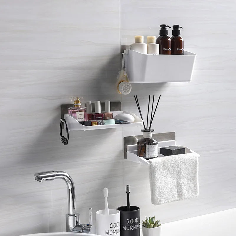 Wall-Mounted 3-Piece Fridge & Bathroom Storage Organizer Rack