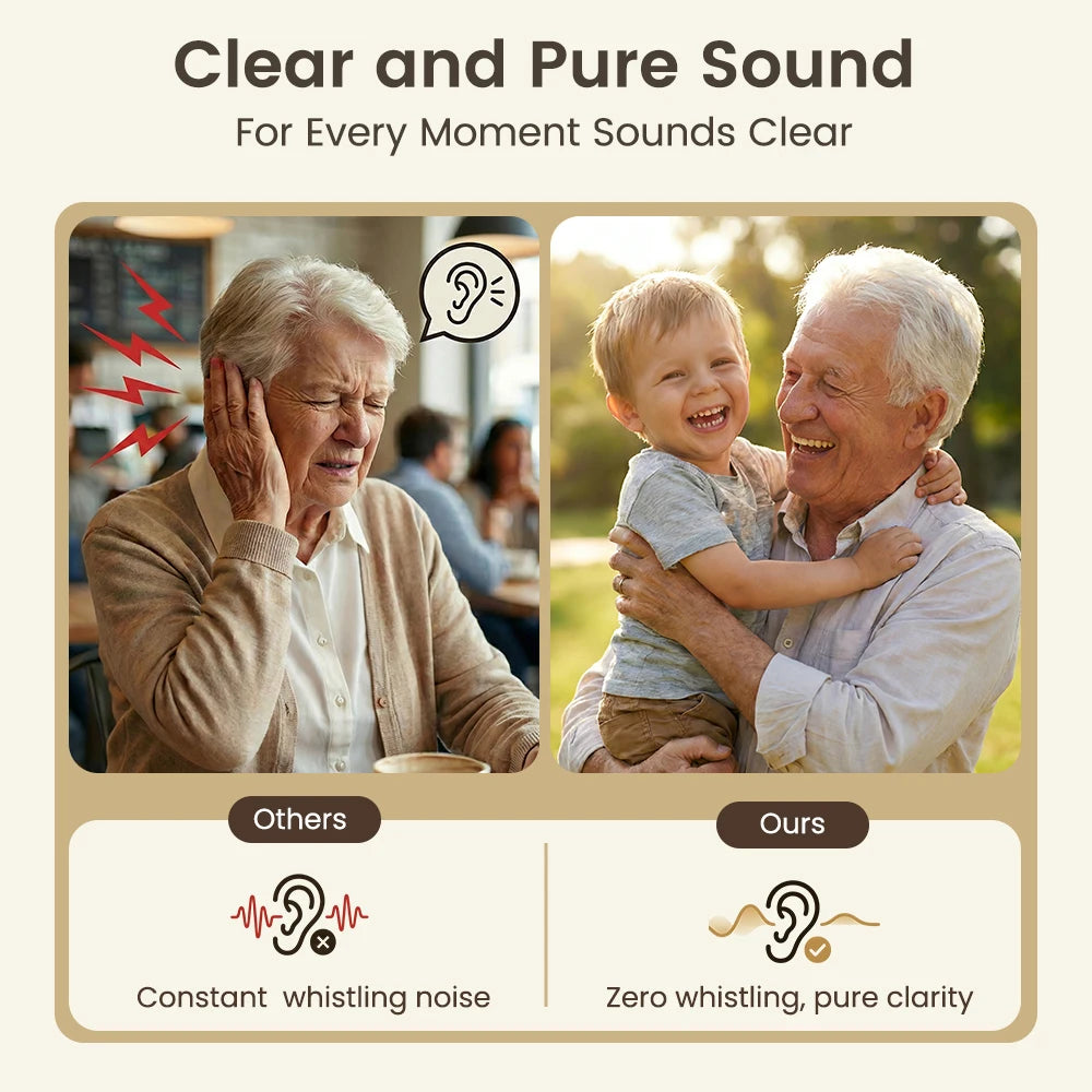 Flysound Digital Hearing Aid — Rechargeable 120dB Waterproof OTC for Seniors