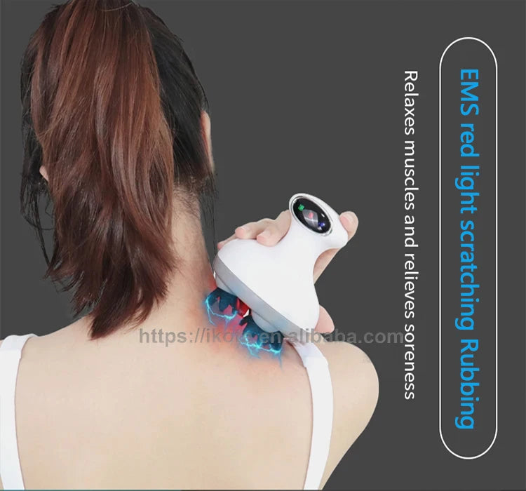 EMS Infrared Electric Scalp & Body Massager — Handheld Vibration Machine