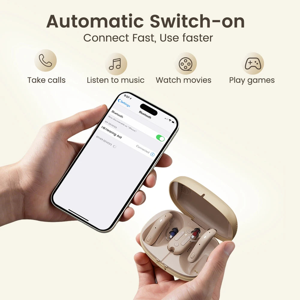 Flysound Digital Hearing Aid — Rechargeable 120dB Waterproof OTC for Seniors