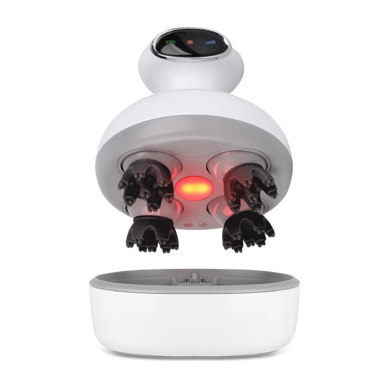 EMS Infrared Electric Scalp & Body Massager — Handheld Vibration Machine
