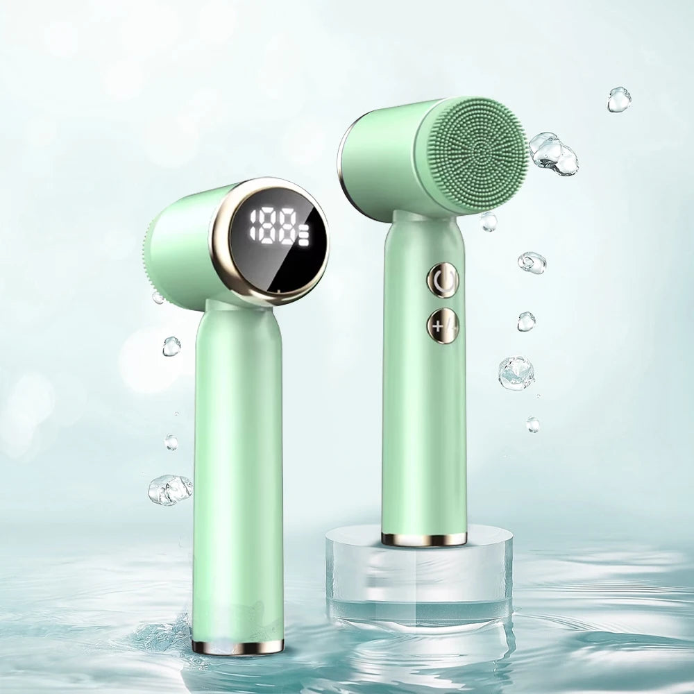 IPX6 Waterproof Sonic Facial Cleansing Brush — Silicone 1000mAh Skin Care