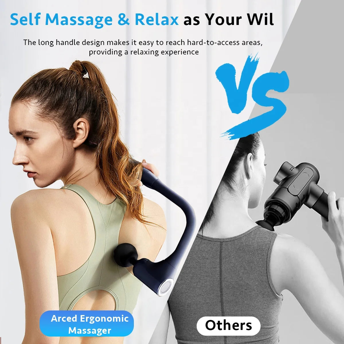 OEM Portable Electric Massage Gun — Full Body Muscle Pain Relief