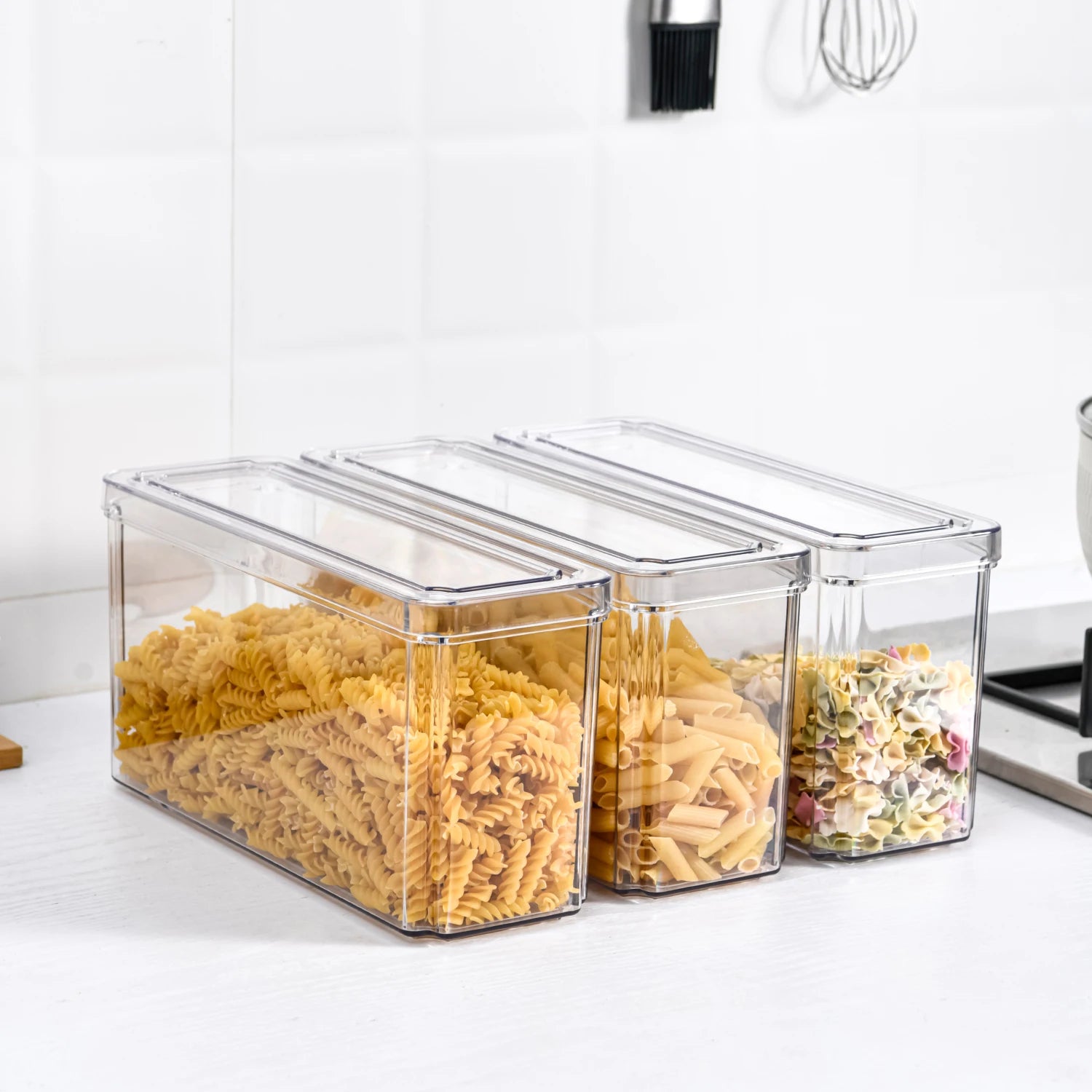 Stackable Fridge Storage Container Set — 10-Piece Refrigerator Organizer