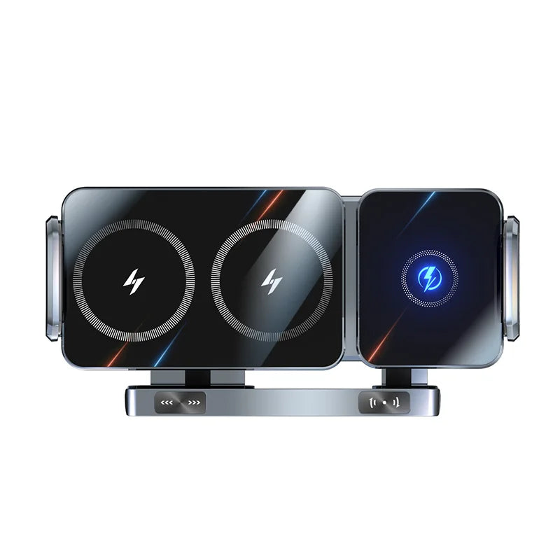 360° Flexible Magnetic Wireless Car Charger — Universal Phone Holder Mount