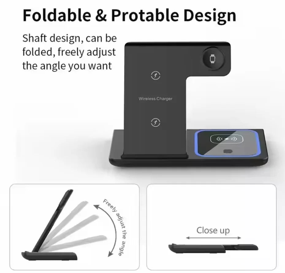 2025 New Products Multifunction 3 in 1 Wireless Chargers for Phone Strong Magnetic Fast Charger for Smart Watch  for Earphone
