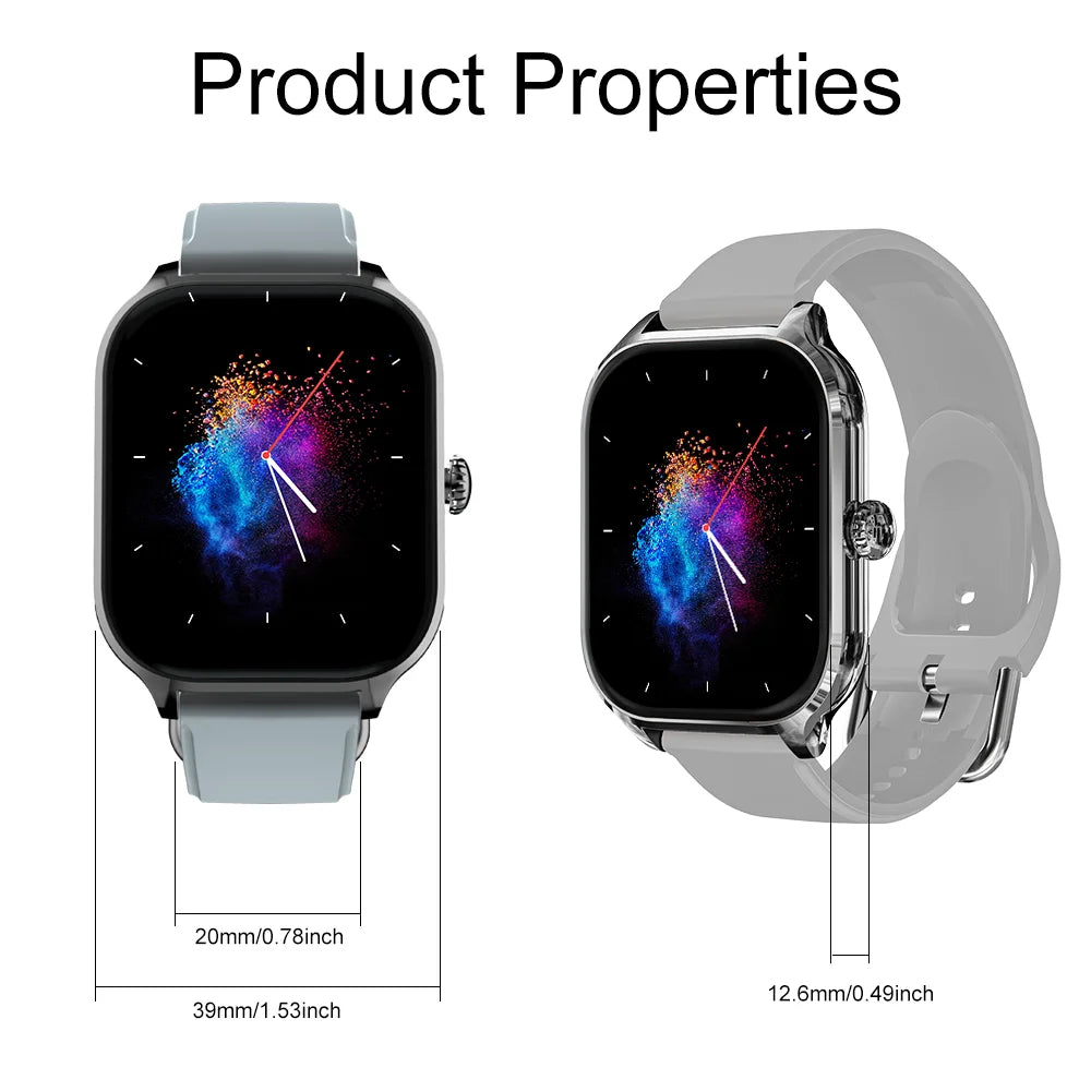 LAXASFIT H9 & H6 Smartwatch — Calls, Heart Rate & Blood Oxygen Monitor