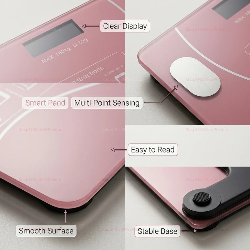 Smart Bluetooth Body Fat Scale — High Precision Digital Weight & Body Analyzer