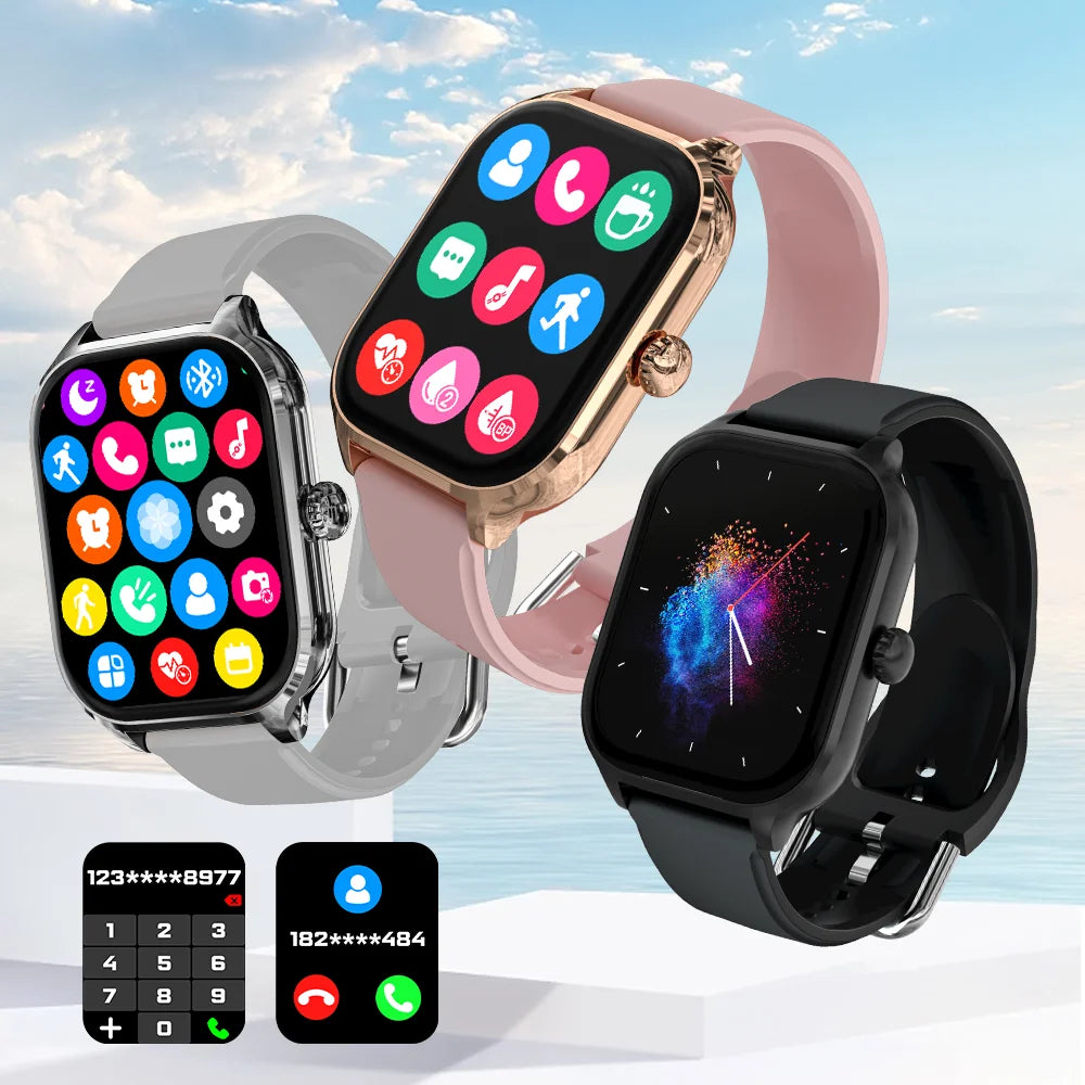 LAXASFIT H9 & H6 Smartwatch — Calls, Heart Rate & Blood Oxygen Monitor