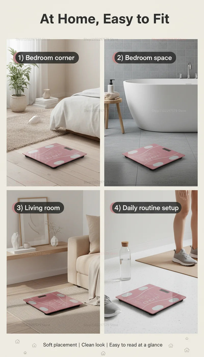 Smart Bluetooth Body Fat Scale — High Precision Digital Weight & Body Analyzer