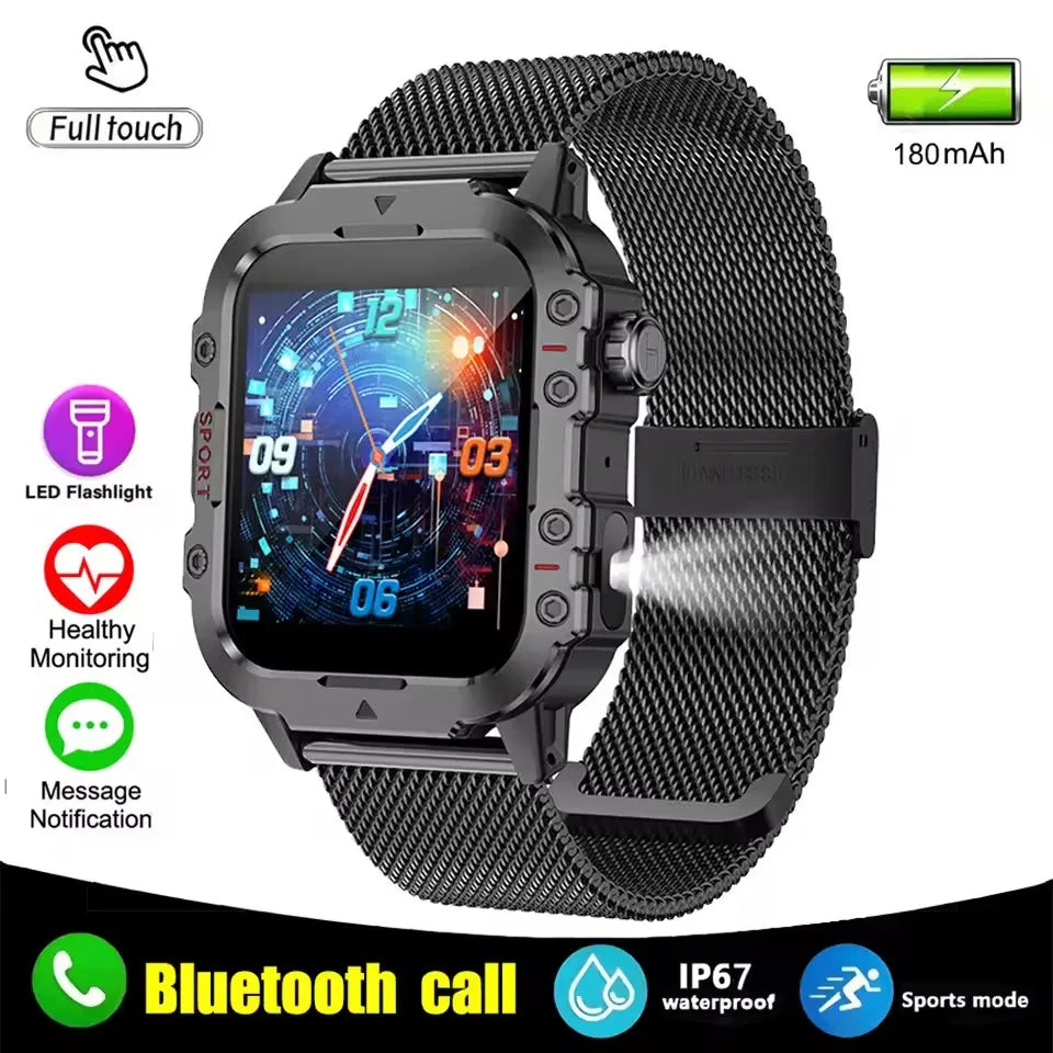 Smart Watch — 1.44" Bluetooth Call Blood Oxygen Monitor for Women & Men