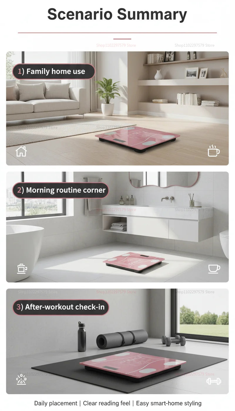 Smart Bluetooth Body Fat Scale — High Precision Digital Weight & Body Analyzer