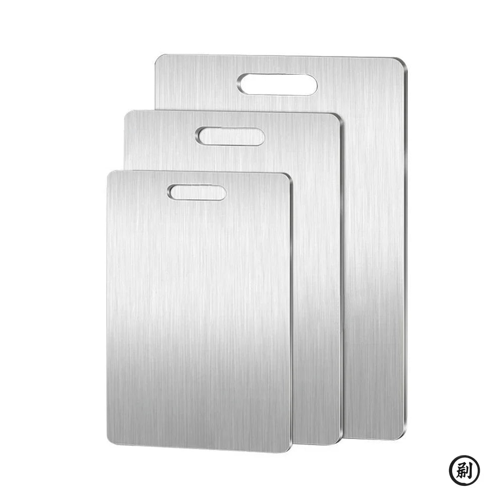 Thickened Double-Sided Cutting Board — Stainless Steel & Kneading Dough Board
