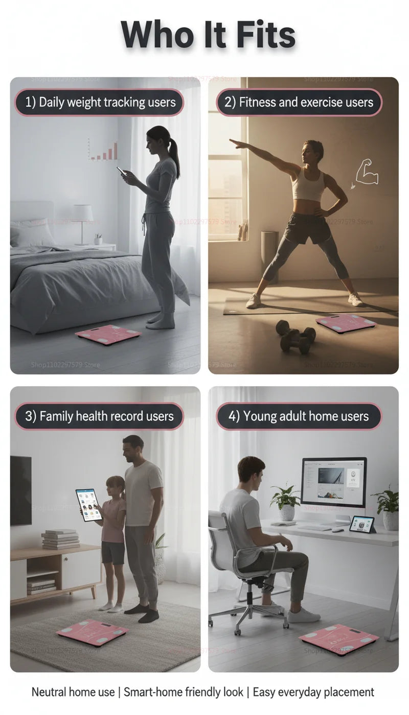 Smart Bluetooth Body Fat Scale — High Precision Digital Weight & Body Analyzer