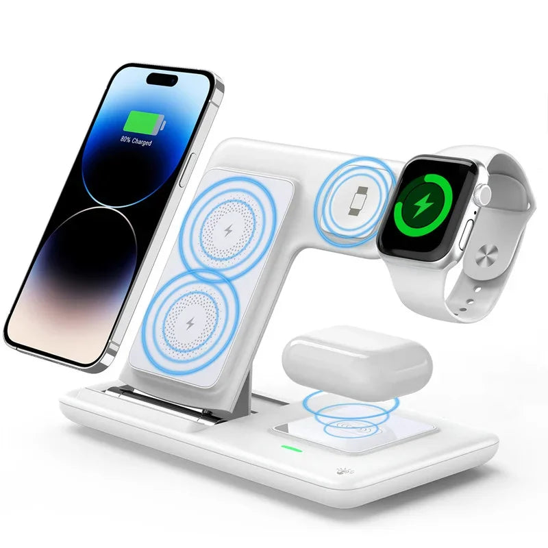 Foldable 3-in-1 Wireless Charging Station — iPhone, Apple Watch & AirPods