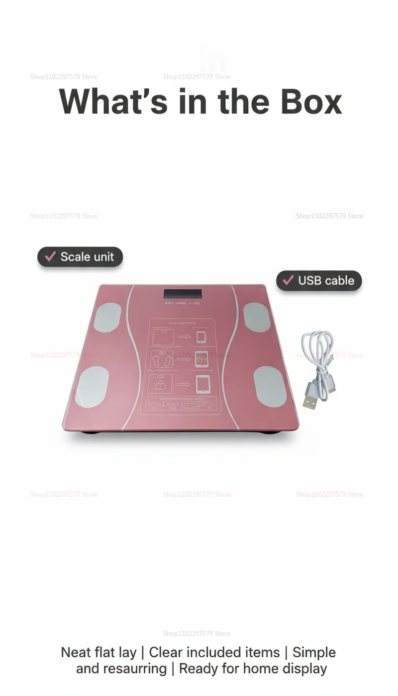 Smart Bluetooth Body Fat Scale — High Precision Digital Weight & Body Analyzer