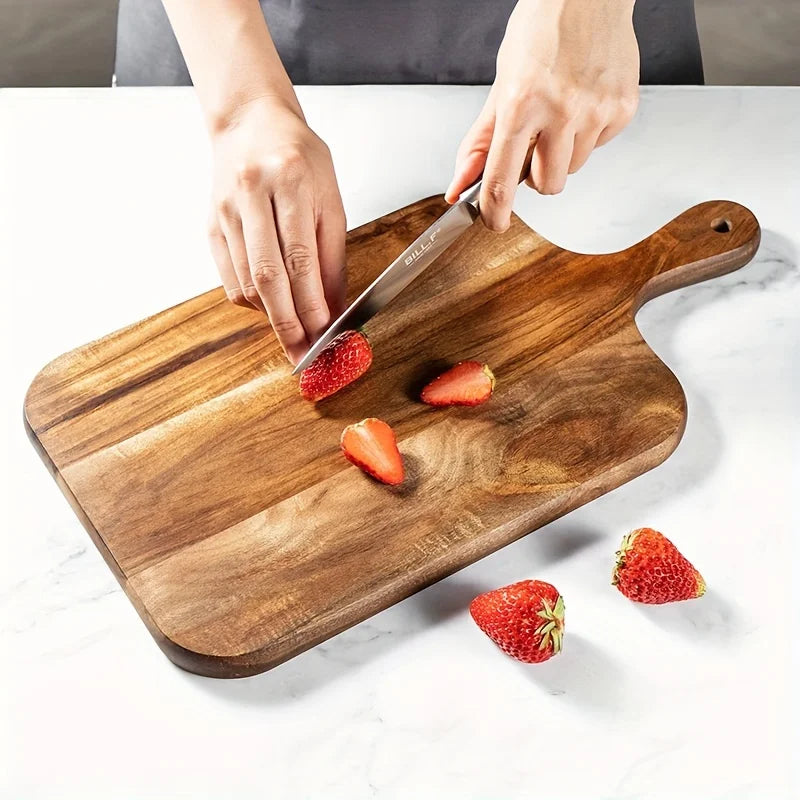 Wooden Cutting Board & Food Serving Tray — Kitchen Accessory