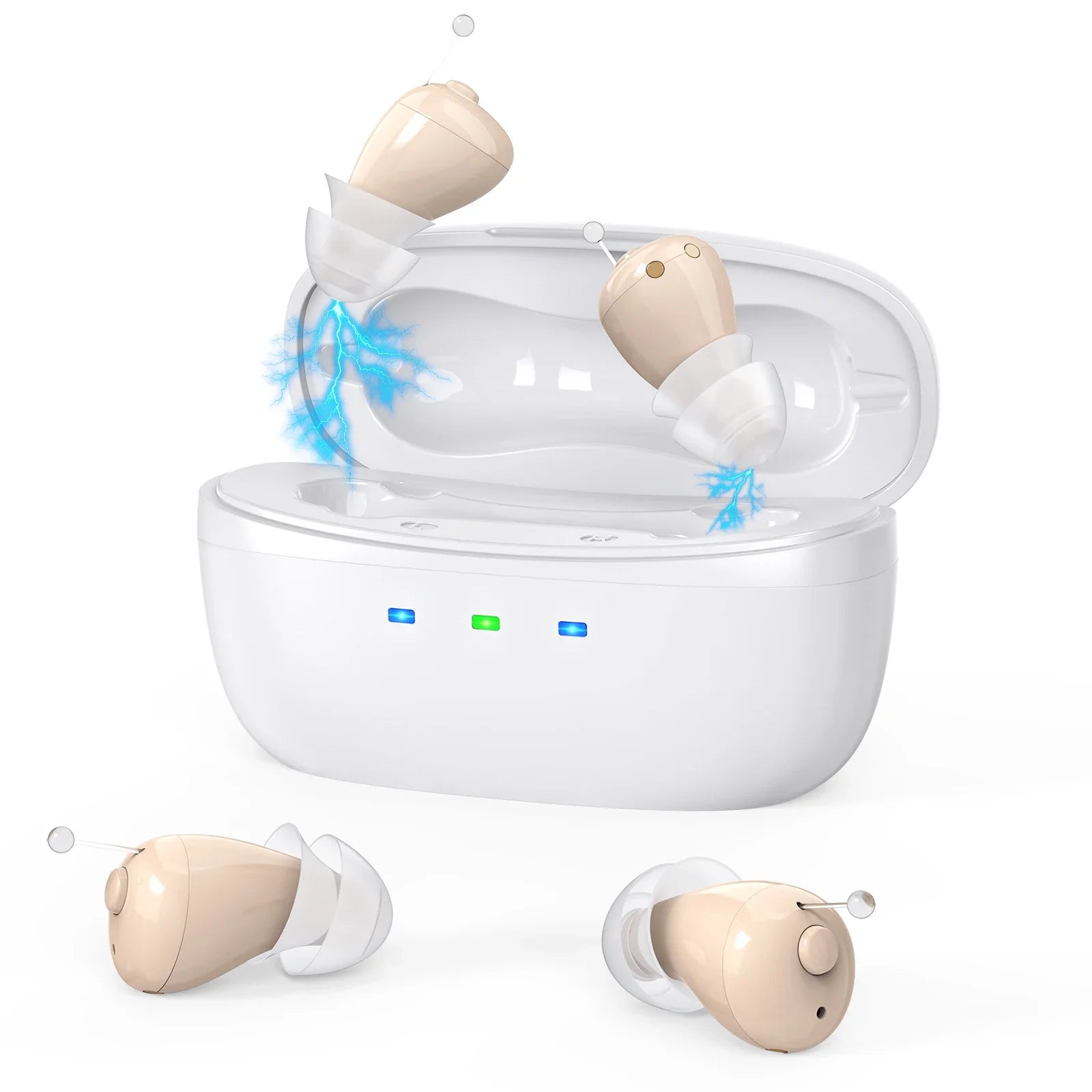 OTC Hearing Amplifier Earbuds — Intelligent Noise Reduction Sound Amplifier